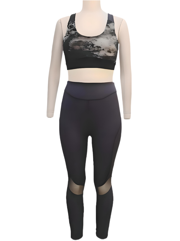 Legging with Mesh logo